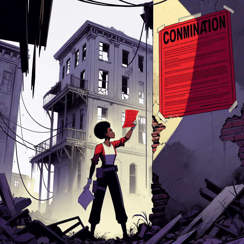 Visual memory aid for Condemn